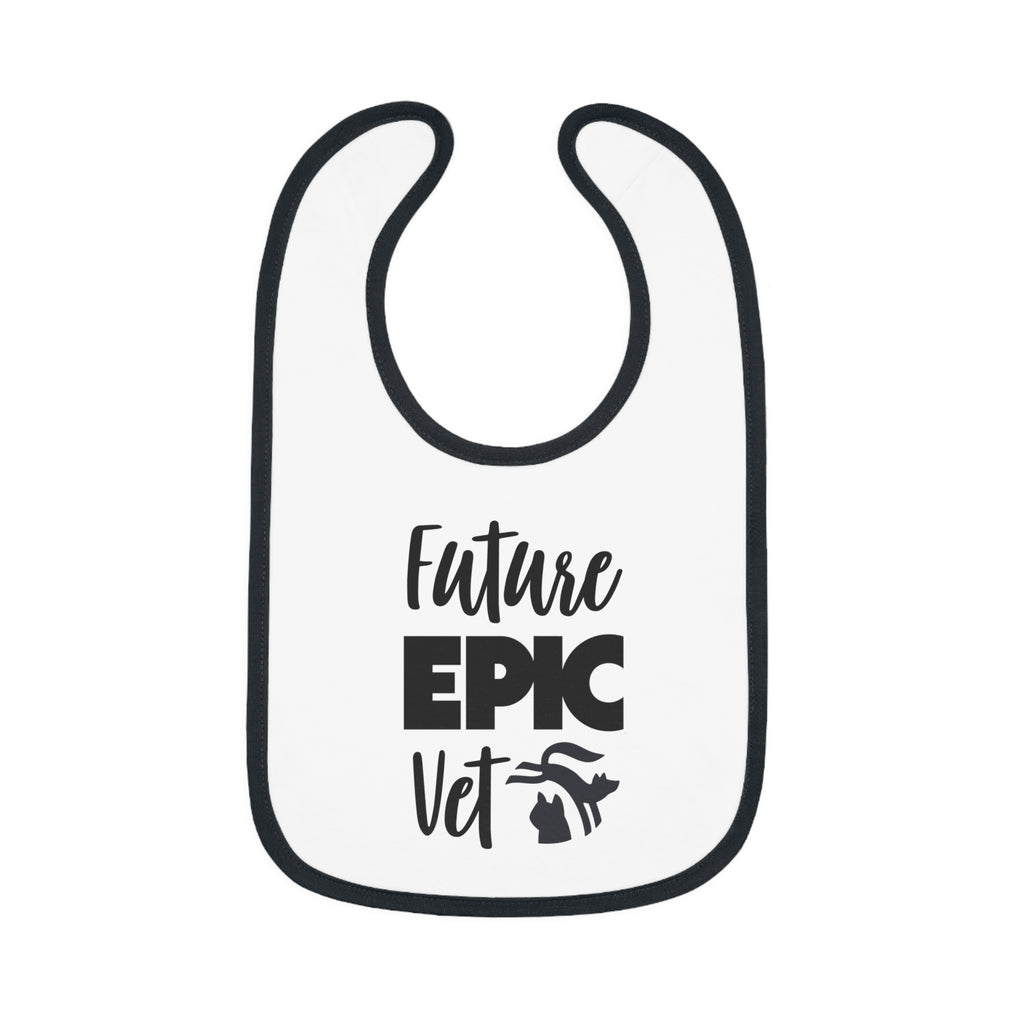 Future Epic Vet Baby Bib | Fun Baby Shower Gift, Animal Lover Bib, Cute Baby Apparel, Unique Baby Gift, Veterinary Theme
