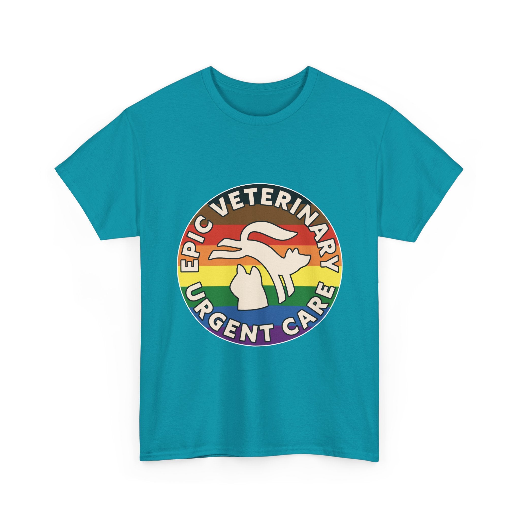 Graphic Tee - Veterinary Urgent Care Pride, LGBTQ+, Everyone is Welcome in our Pack, Rainbow