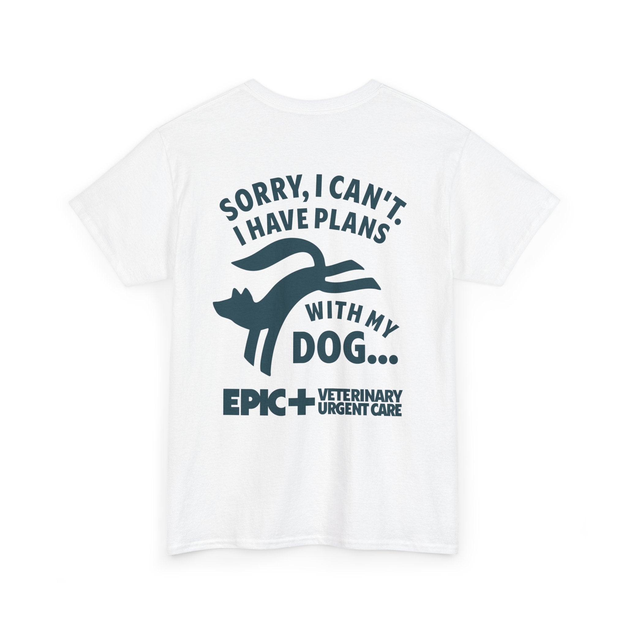 Graphic Tee — I cant, I have plans with my dog.  — Blue — EPIC Veterinary Urgent Care