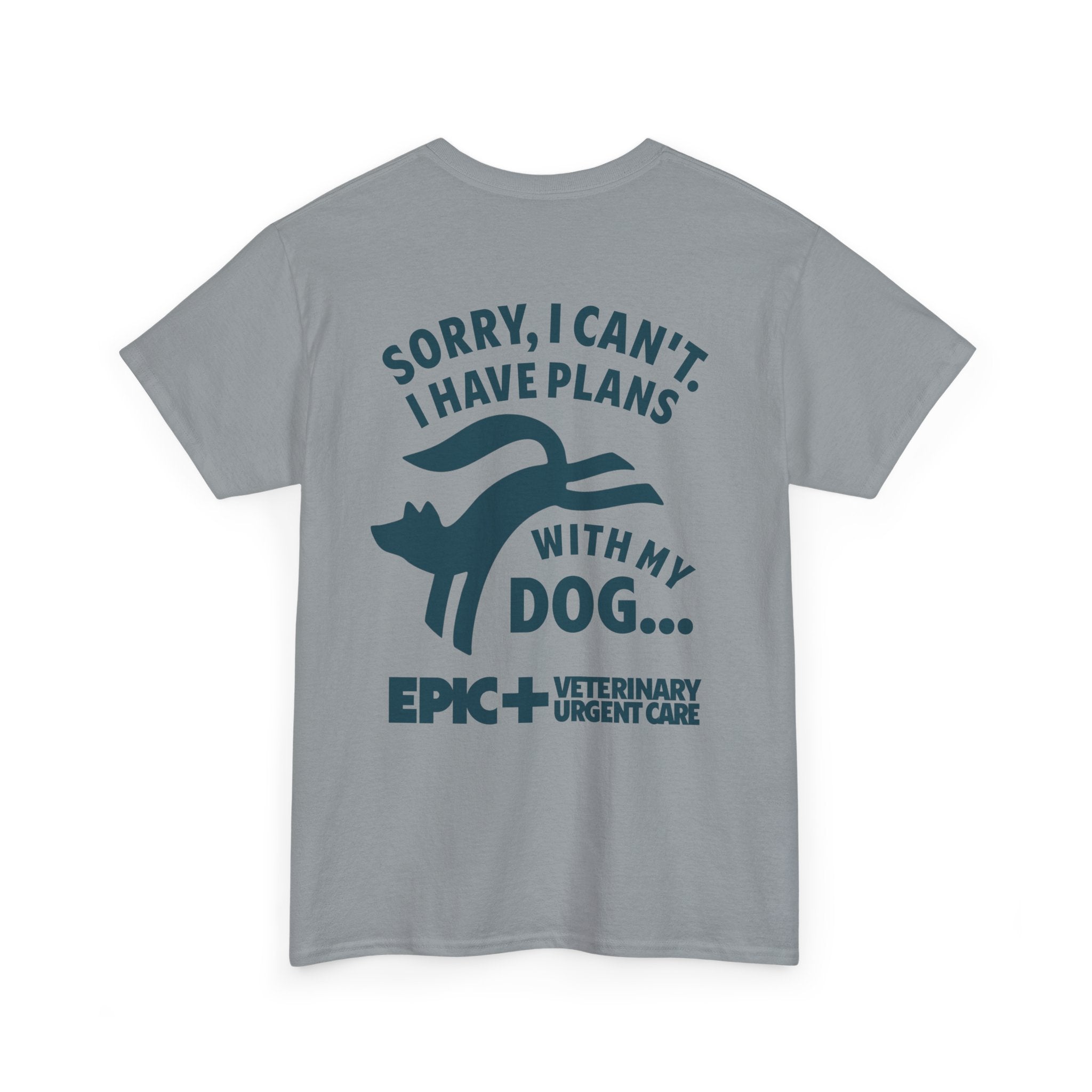 Graphic Tee — I cant, I have plans with my dog.  — Blue — EPIC Veterinary Urgent Care