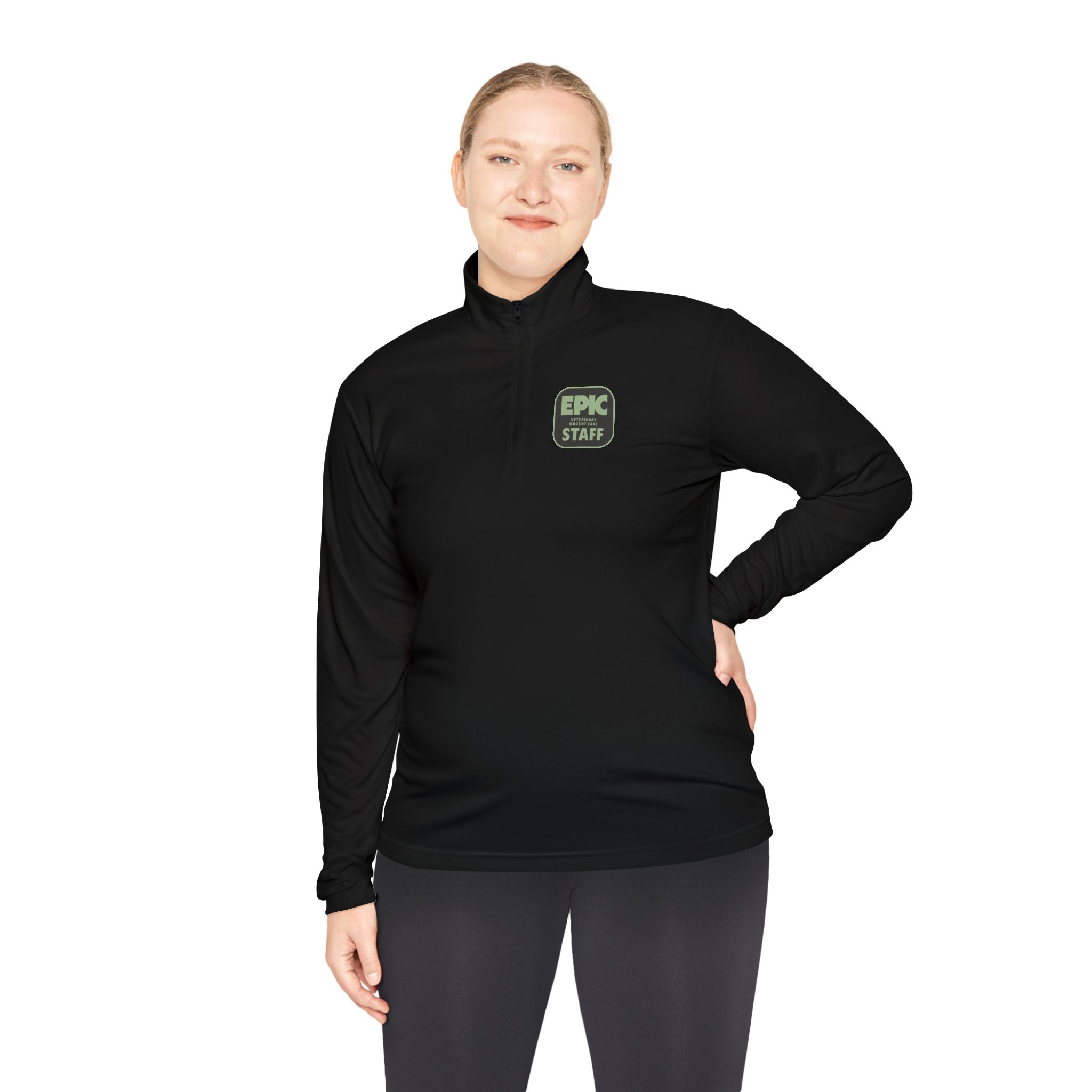 Epic Vet Staff Quarter-Zip Pullover - Perfect for Pet Lovers, Casual Workwear, Gifts for Vets, Animal Enthusiasts, Cozy Comfort