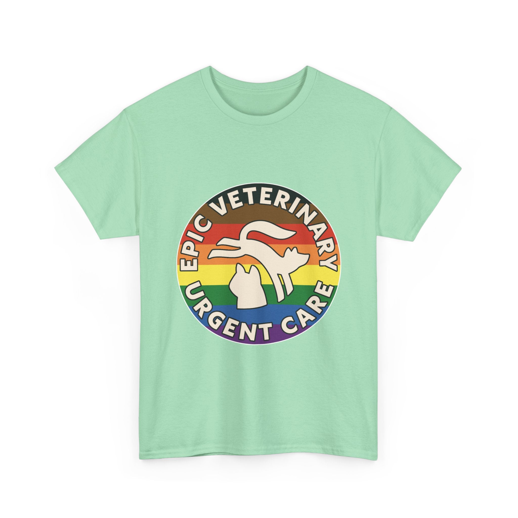 Graphic Tee - Veterinary Urgent Care Pride, LGBTQ+, Everyone is Welcome in our Pack, Rainbow