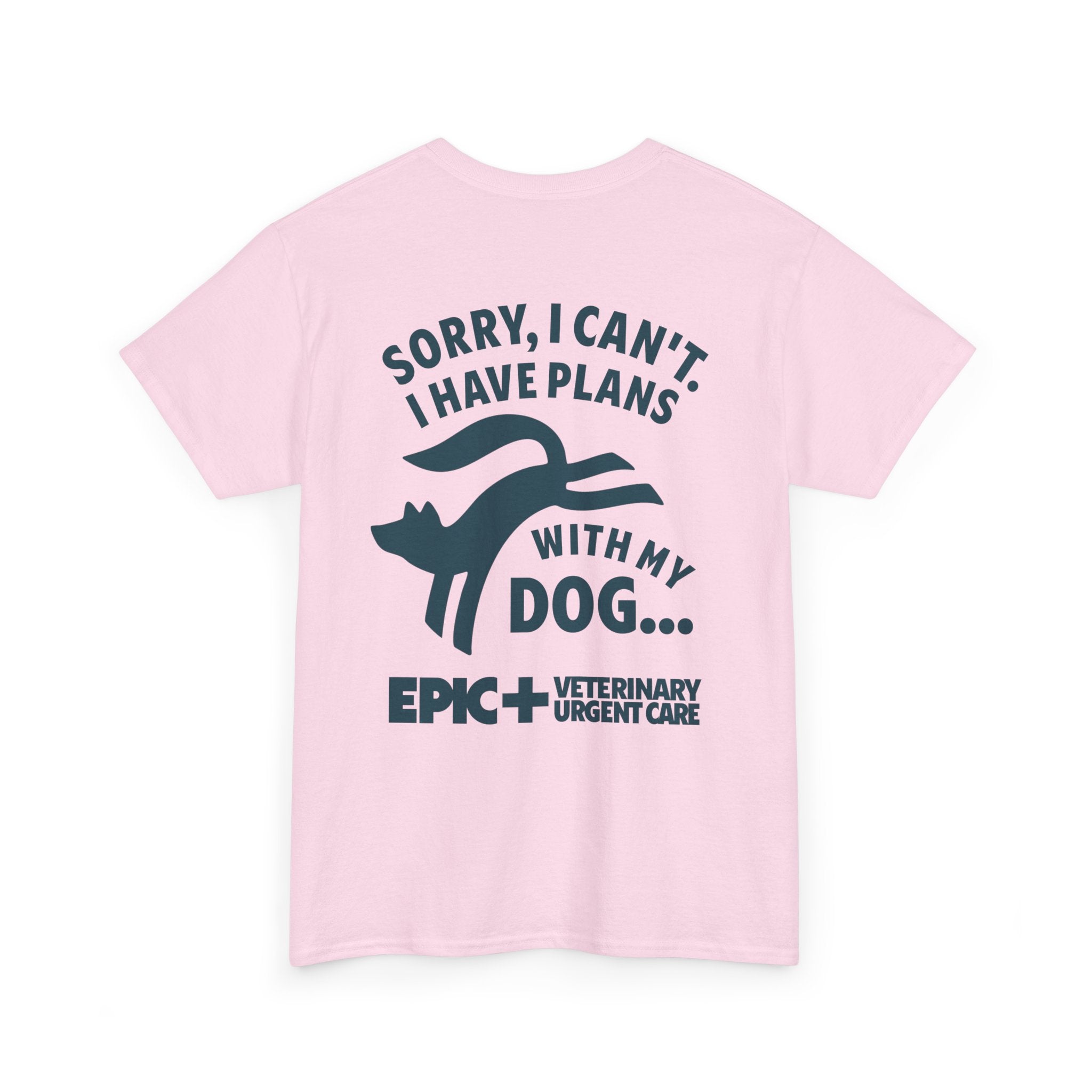 Graphic Tee — I cant, I have plans with my dog.  — Blue — EPIC Veterinary Urgent Care