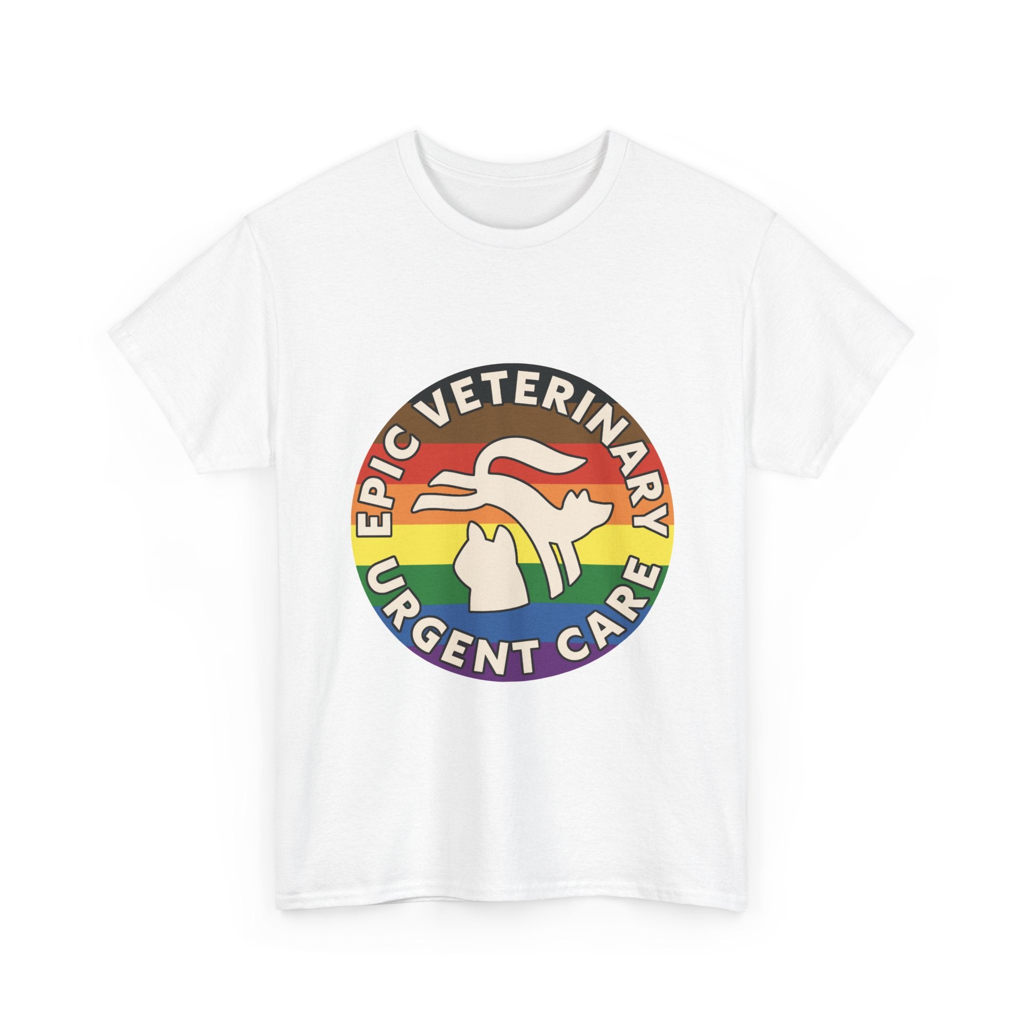 Graphic Tee - Veterinary Urgent Care Pride, LGBTQ+, Everyone is Welcome in our Pack, Rainbow