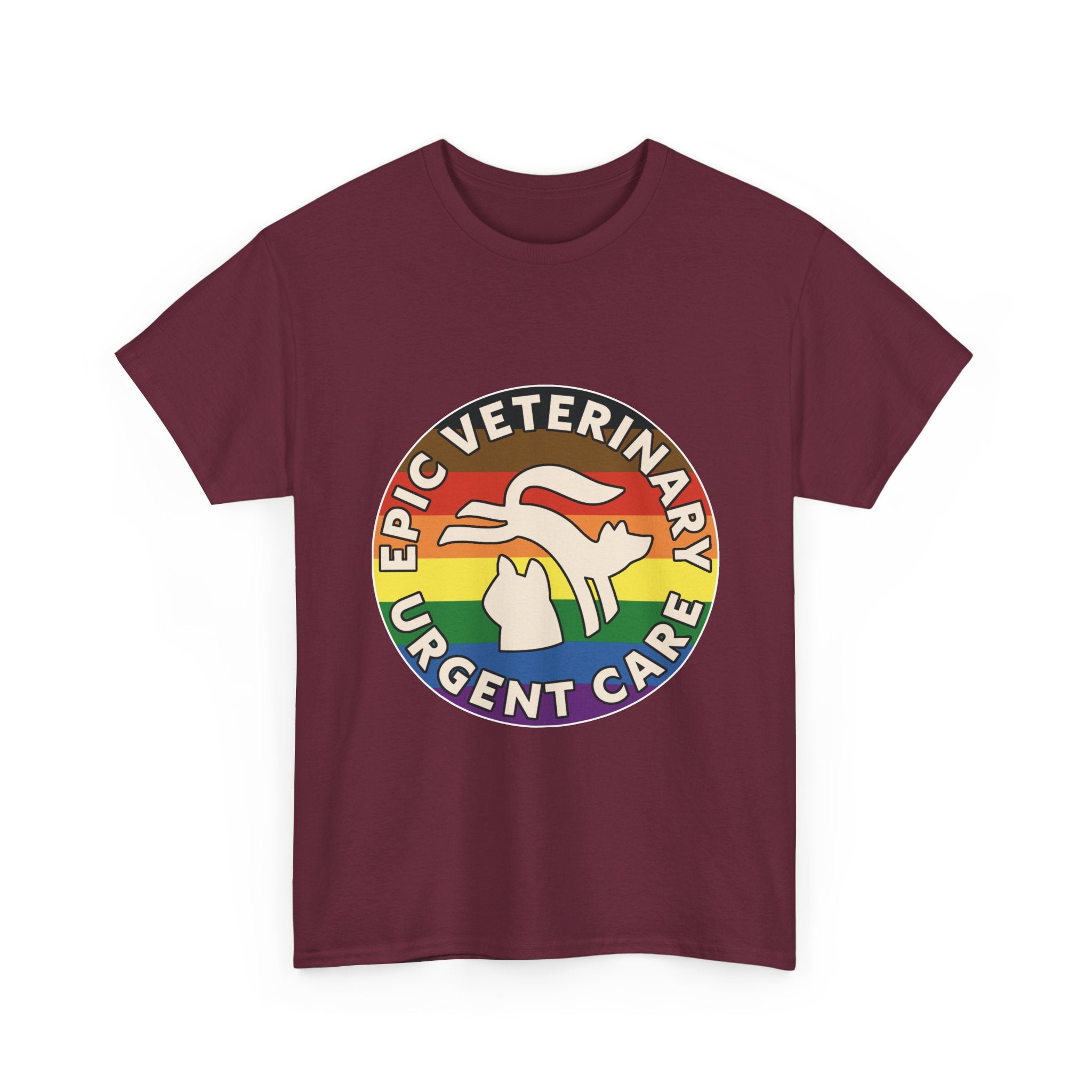 Graphic Tee - Veterinary Urgent Care Pride, LGBTQ+, Everyone is Welcome in our Pack, Rainbow
