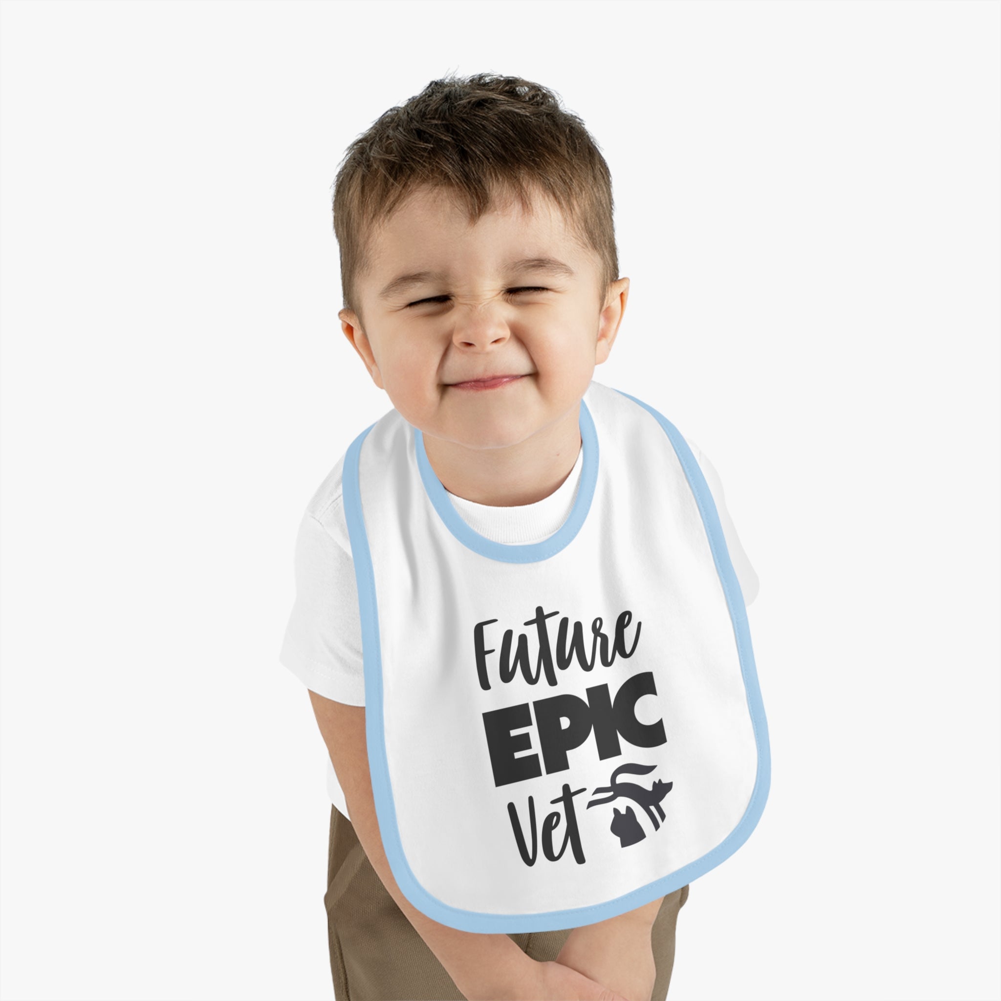 Future Epic Vet Baby Bib | Fun Baby Shower Gift, Animal Lover Bib, Cute Baby Apparel, Unique Baby Gift, Veterinary Theme
