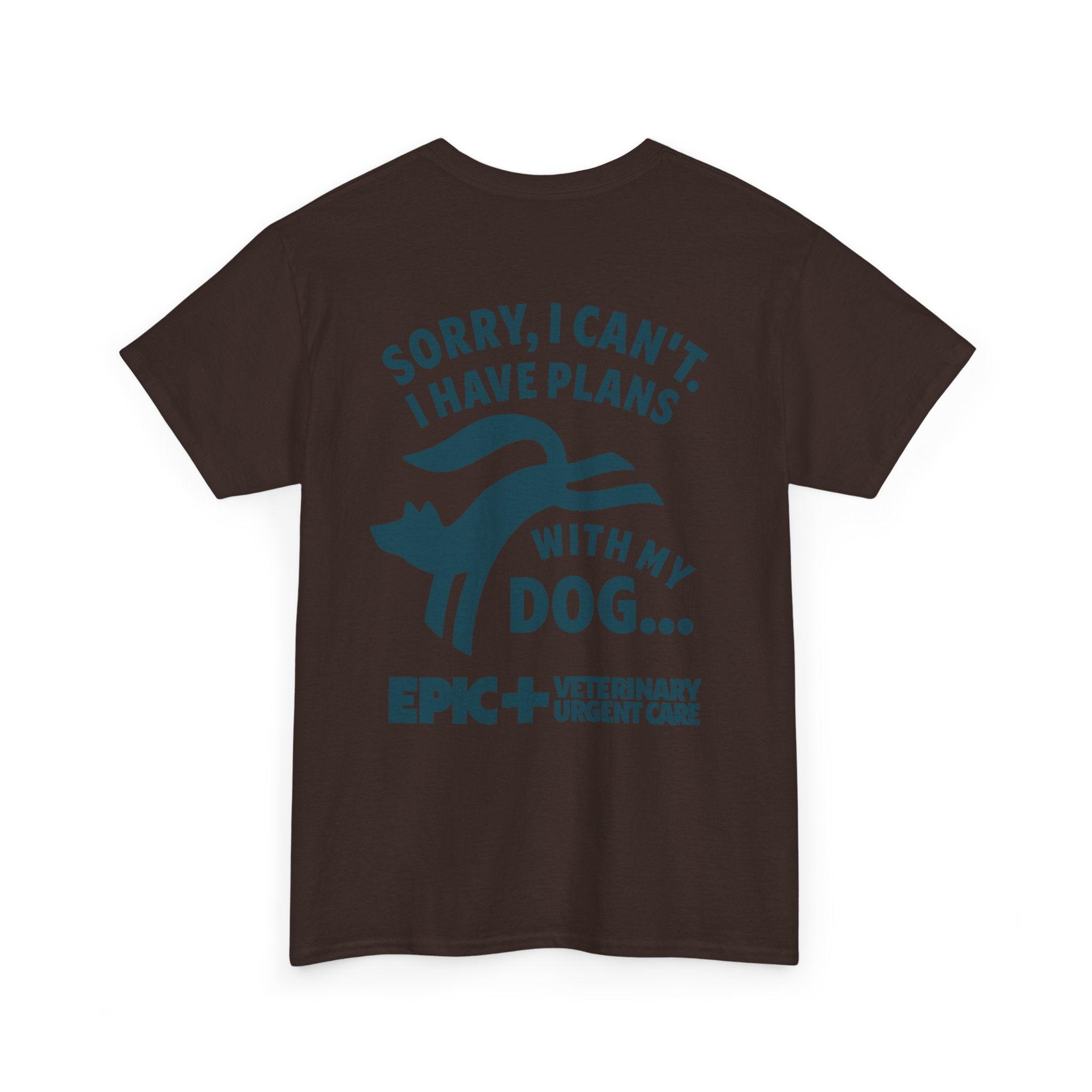 Graphic Tee — I cant, I have plans with my dog.  — Blue — EPIC Veterinary Urgent Care