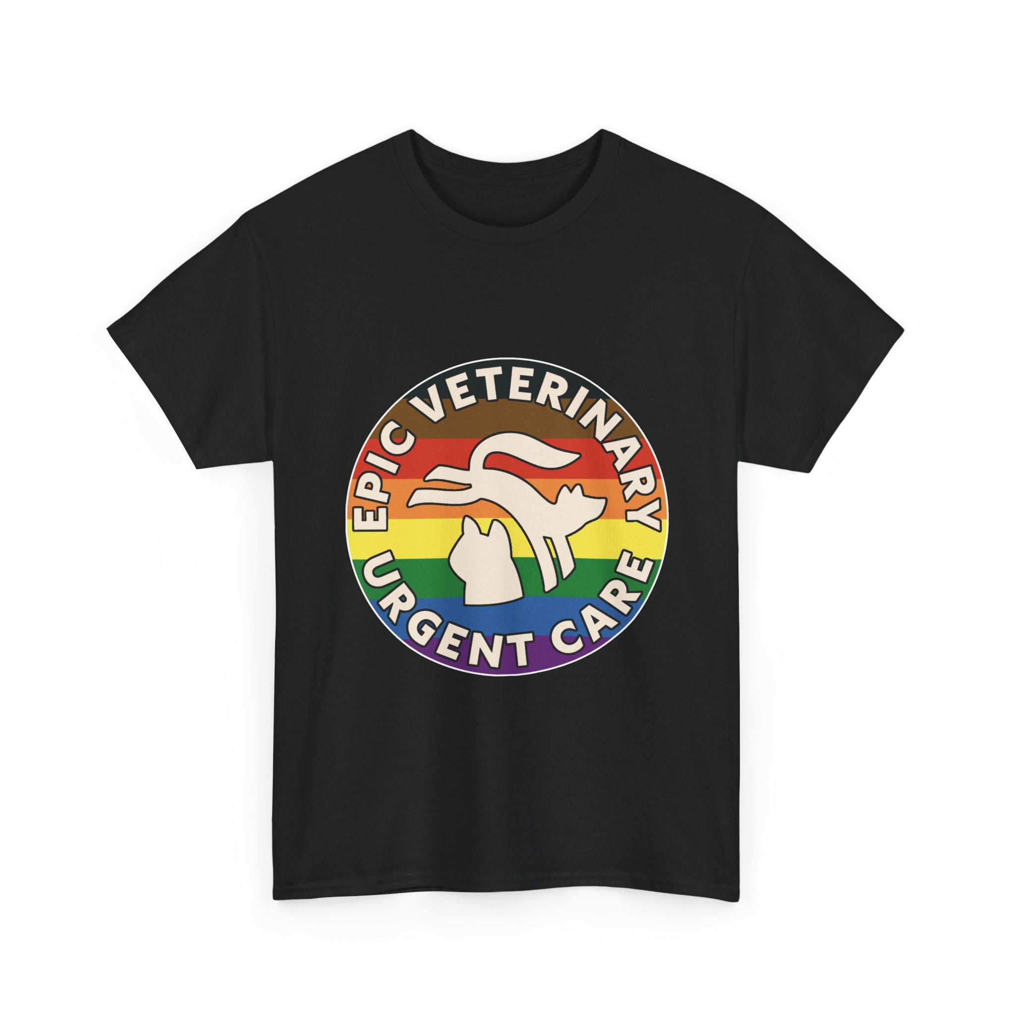 Graphic Tee - Veterinary Urgent Care Pride, LGBTQ+, Everyone is Welcome in our Pack, Rainbow
