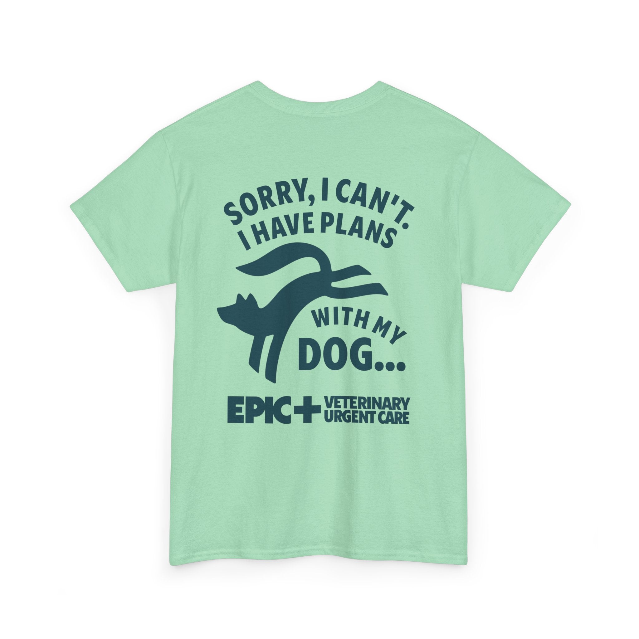 Graphic Tee — I cant, I have plans with my dog.  — Blue — EPIC Veterinary Urgent Care