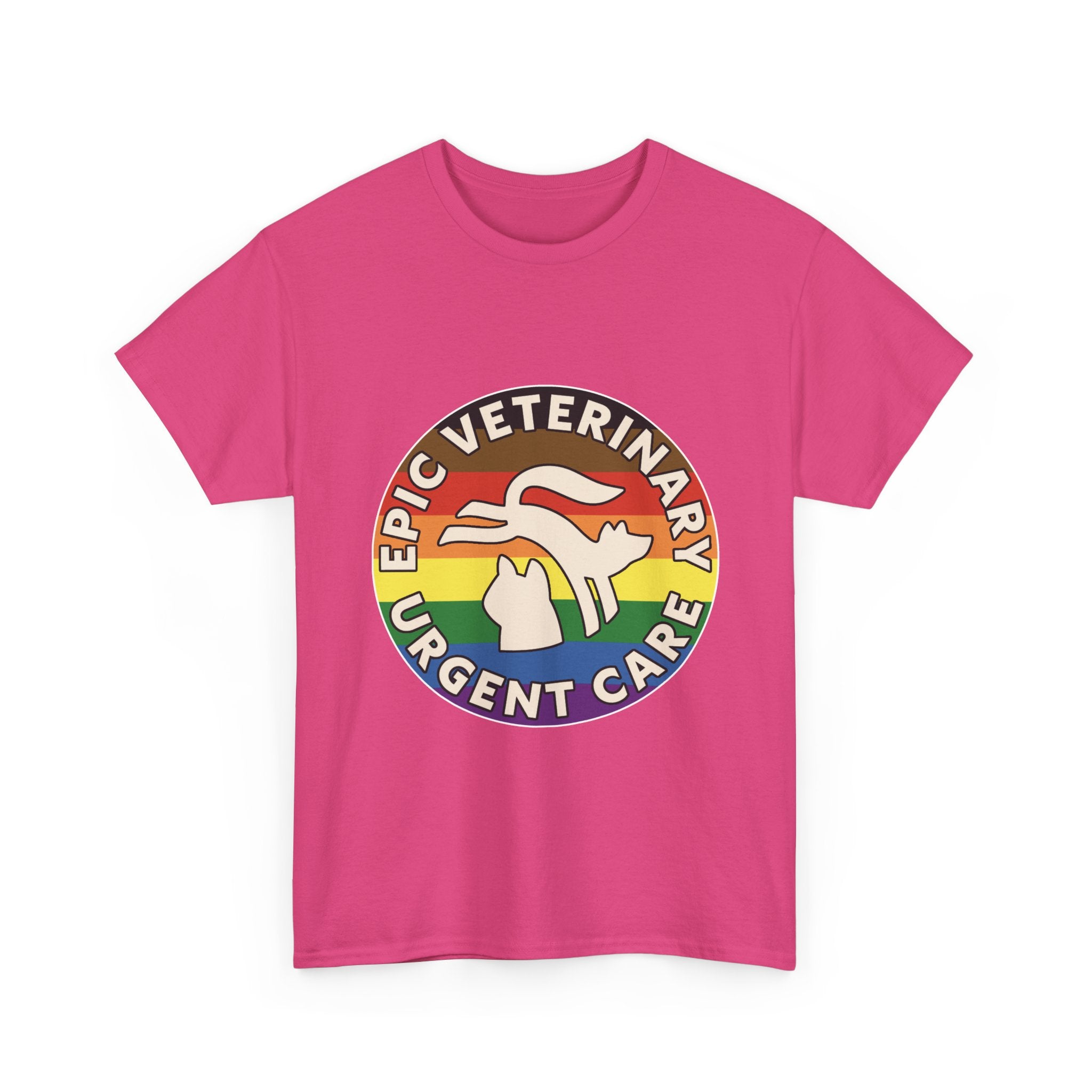 Graphic Tee - Veterinary Urgent Care Pride, LGBTQ+, Everyone is Welcome in our Pack, Rainbow